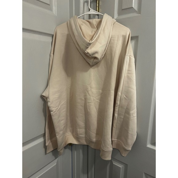 Adidas Originals Womens Essentials Oversized Hoodie Wonder White NWT Large - Picture 2 of 3